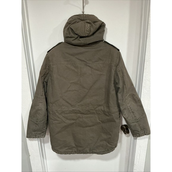 Converse Military Field Jacket, Army Green, Men's Small, Farm Chore Coat, Lined - Picture 9 of 16